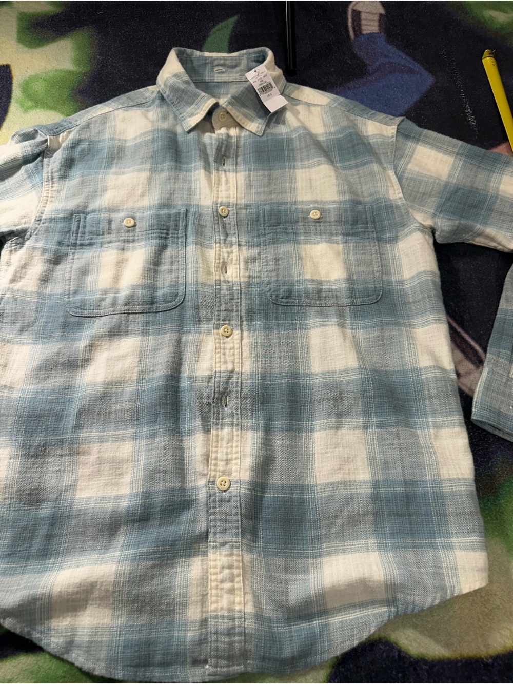 American Eagle Plaid Men's Button-Up Shirt size Small New with Tags